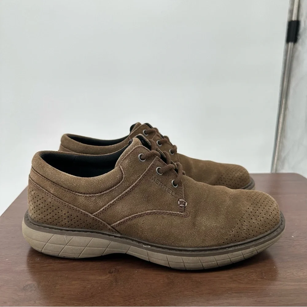 Merrell World Vue Brown Suede Lace Up Shoes Sz 7 Mens